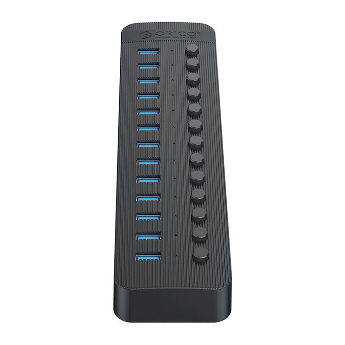 Orico CT2U3-13AB 13x USB-A 3.0 Hub with Switches - Black