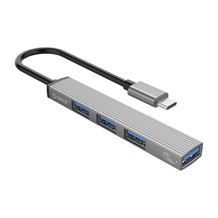 Orico AH-13 USB-C Hub Docking Station 1x USB-A 3.0 + 3x USB-A 2.0 - Gray