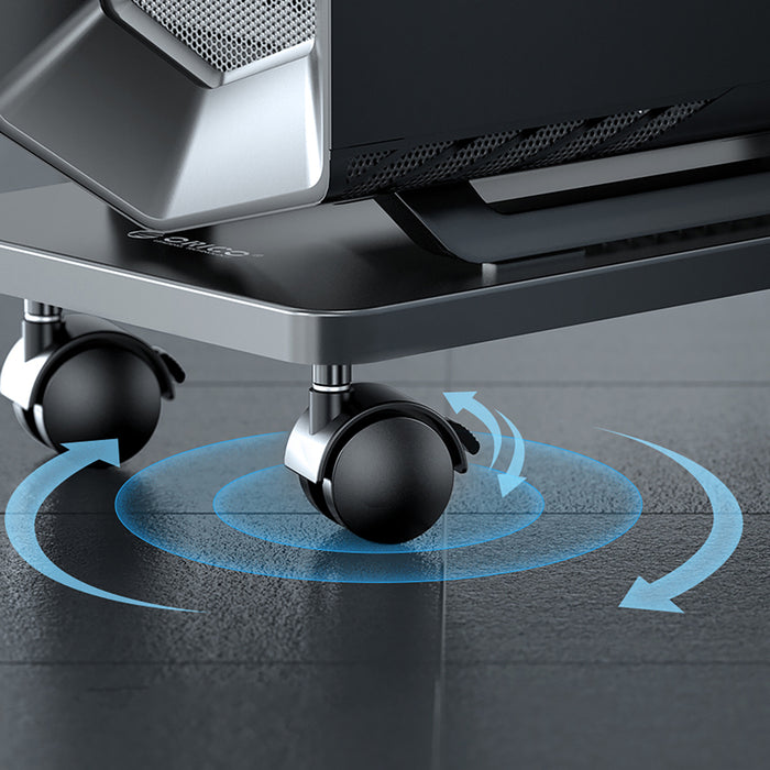 Orico CPB6 Computer Stand with Wheels - Black