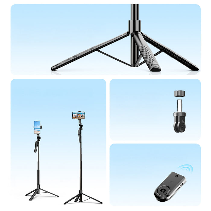 Selfie stick Orico SPM175 tripod 1/4" for phone camera with 360 degree rotation Bluetooth 5.2 - black