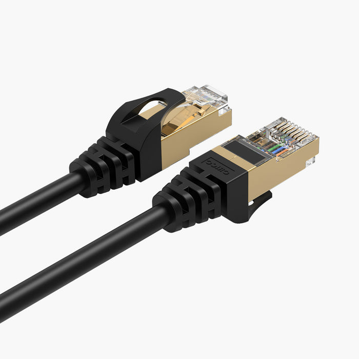 Orico PUG-C7 CAT7 10Gbps RJ45 Ethernet Network Cable Internet LAN Round 20m - Black