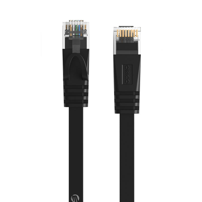 Orico PUG-C7B CAT7 10Gbps RJ45 Ethernet Network Cable Internet LAN Flat 2m - Black