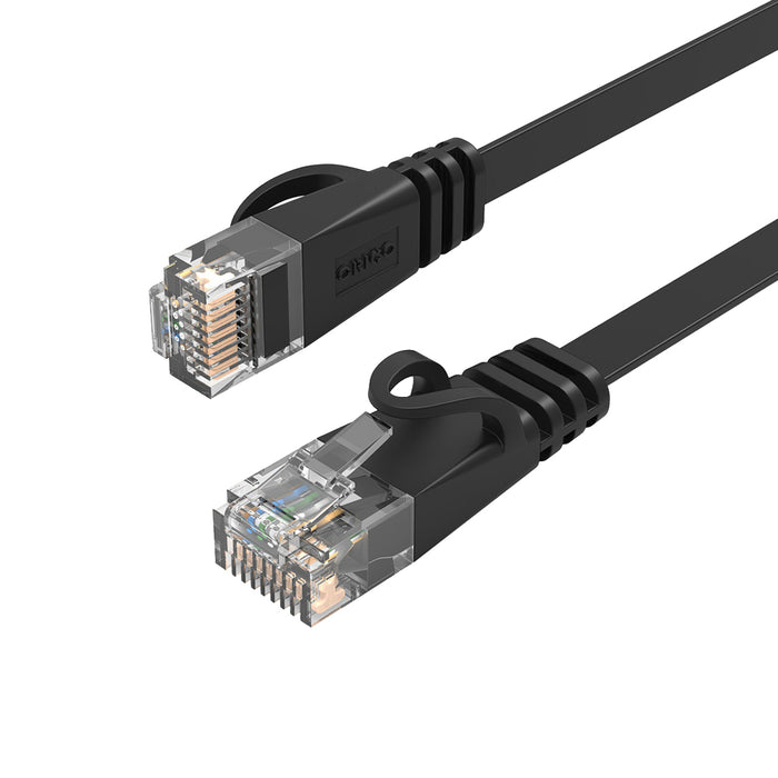 Orico PUG-C7B CAT7 10Gbps RJ45 Ethernet Network Cable Internet LAN Flat 8m - Black