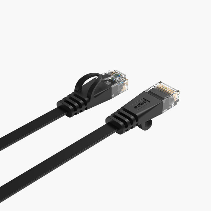 Orico PUG-C7B CAT7 10Gbps RJ45 Ethernet Network Cable Internet LAN Flat 8m - Black