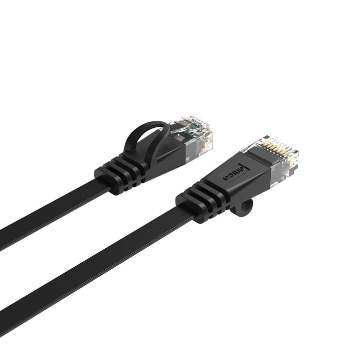 Orico PUG-C7B CAT7 10Gbps RJ45 Ethernet Network Cable Internet LAN Flat 20m - Black