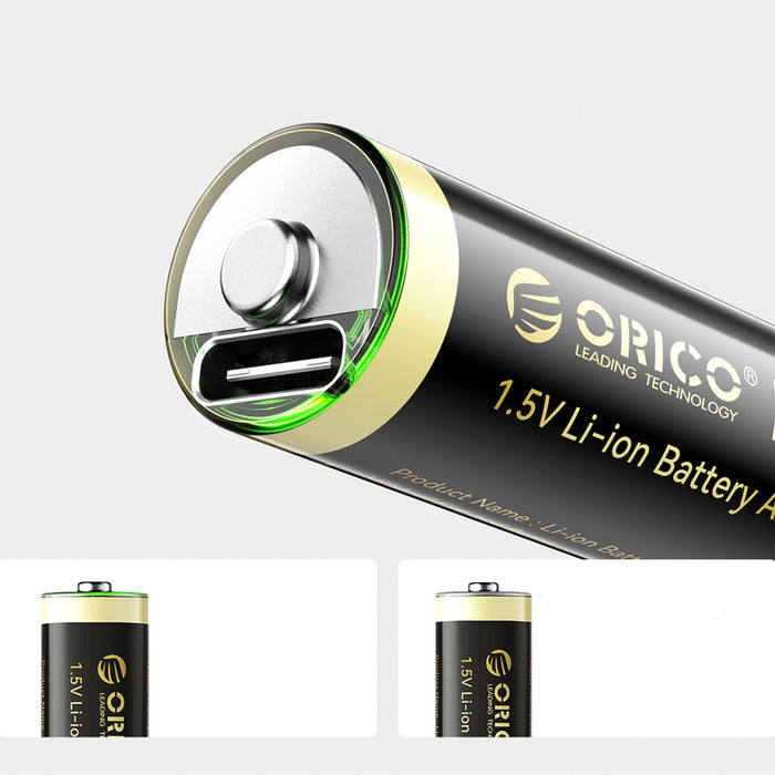 Orico Ener-G EG5C lithium battery 1.5V 2100mWh AA USB-C rechargeable battery 4 pcs.