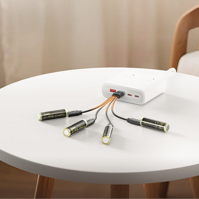 Orico Ener-G EG5C Lithium Battery 1.5V 2100mWh AA USB-C Rechargeable Battery with Charging Cable 4 pcs.