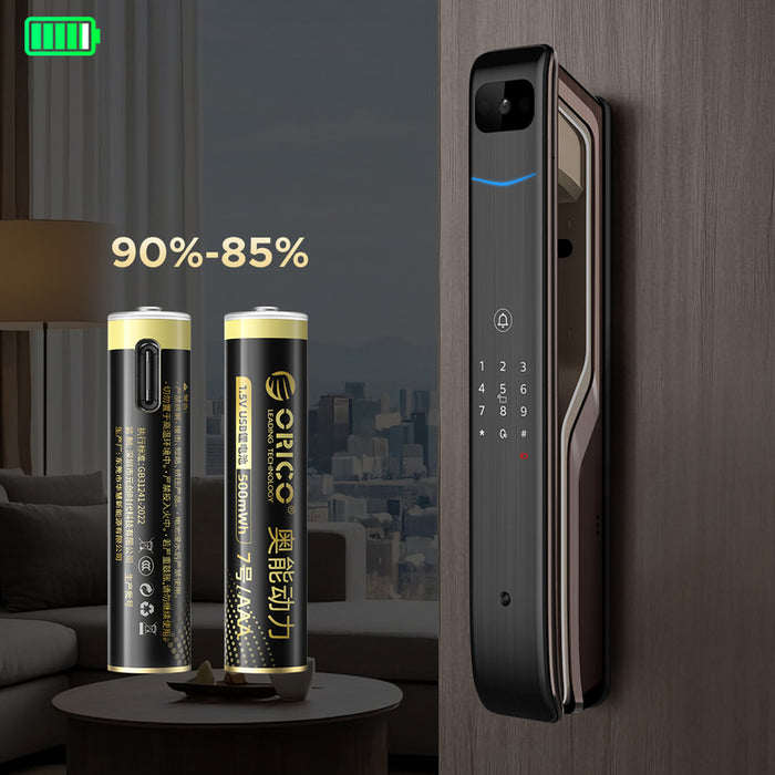Orico Ener-G EG7C lithium battery 1.5V 500mWh AAA USB-C rechargeable battery 2 pcs.
