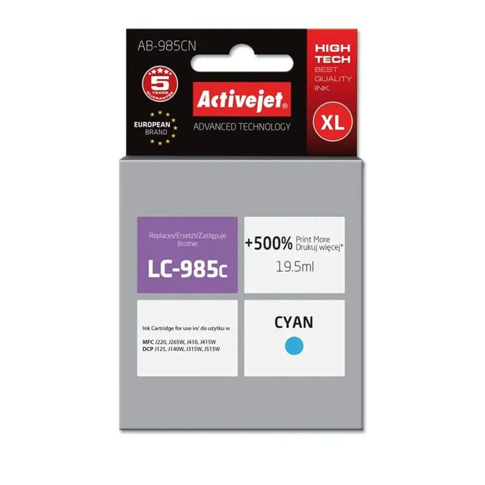 Original Ink Cartridge Activejet AB-985CN Cyan - Оригинални Касети с Мастило<<<Електроника Периферни и резервни