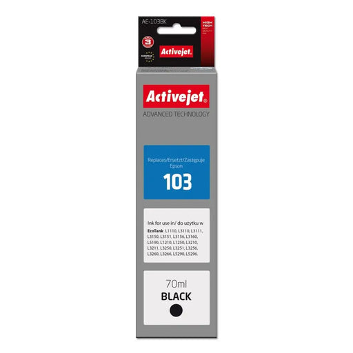 Original Ink Cartridge Activejet AE-103Bk Black - Оригинални Касети с Мастило<<<Електроника Периферни и резервни