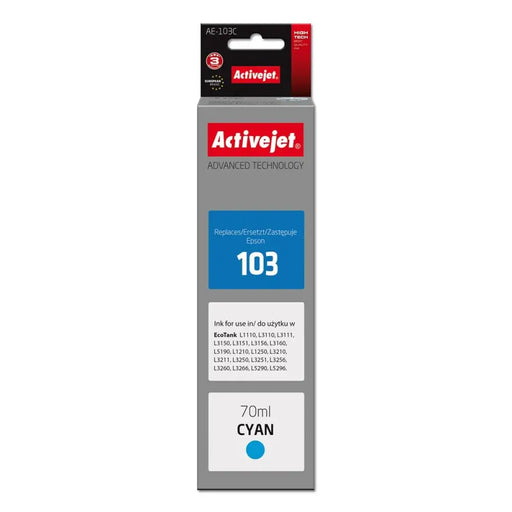 Original Ink Cartridge Activejet AE-103C Blue - Оригинални Касети с Мастило<<<Електроника Периферни и резервни