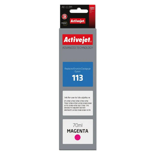 Original Ink Cartridge Activejet AE-113M Magenta - Оригинални Касети с Мастило<<<Електроника Периферни и резервни