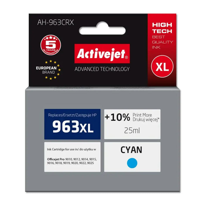 Original Ink Cartridge Activejet AH-963CRX Blue - Оригинални Касети с Мастило<<<Електроника Периферни и резервни