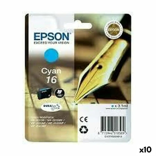 Original Ink Cartridge Epson 16 Cyan (10 Units) - Електроника Периферни и резервни части<<<Компютри|