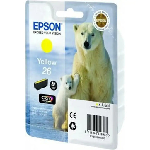 Original Ink Cartridge Epson 26 Yellow - Електроника Периферни и резервни части<<<Компютри|