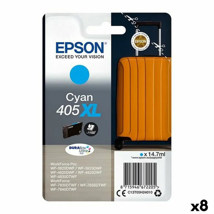 Original Ink Cartridge Epson 405XL Cyan (8 Units) - Електроника Периферни и резервни части<<<Компютри|