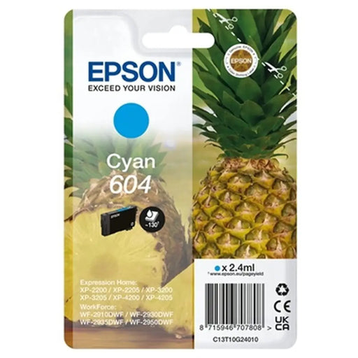 Original Ink Cartridge Epson 604 Cyan - Електроника Периферни и резервни части<<<Компютри|