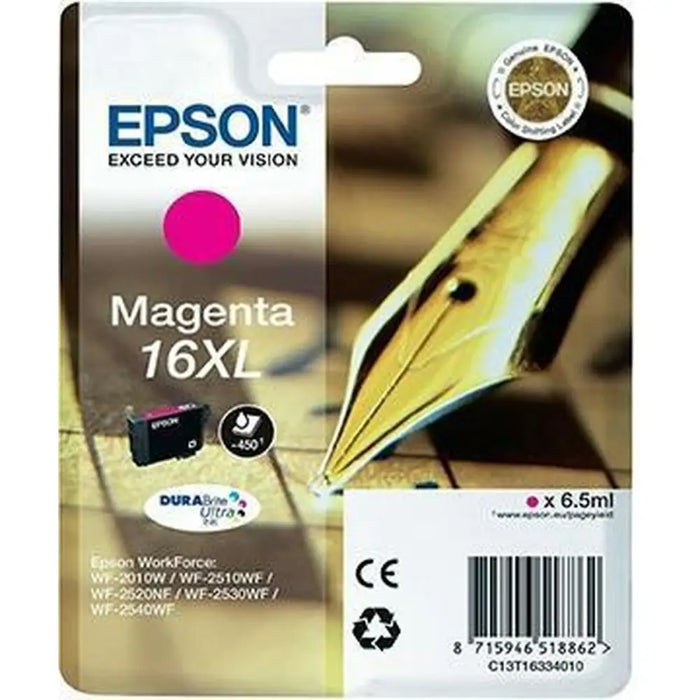 Original Ink Cartridge Epson DURABRITE ULTRA INK - Nº16XL Magenta (10 Units) - Електроника Периферни и резервни