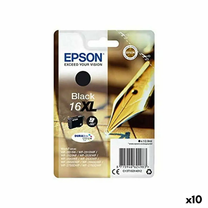 Original Ink Cartridge Epson Nº16XL Black (10 Units) - Електроника Периферни и резервни части<<<Компютри|
