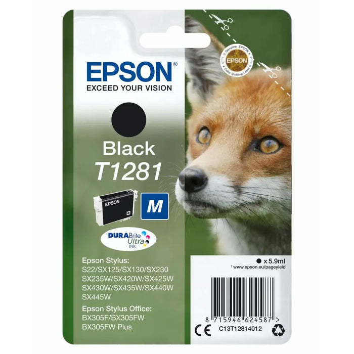 Original Ink Cartridge Epson STYLUS S22/SX125/ SX 235W /420W/425W OFFICE BX305F Black (10 Units) - Електроника