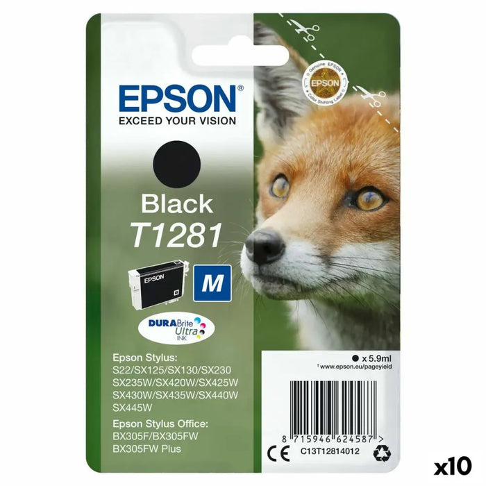 Original Ink Cartridge Epson STYLUS S22/SX125/ SX 235W /420W/425W OFFICE BX305F Black (10 Units) - Електроника