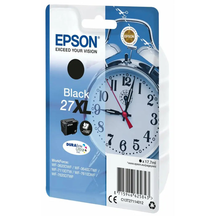 Original Ink Cartridge Epson WF-3000 7000 - Nº27XL Black (4 Units) - Оригинални Касети с Мастило<<<Електроника