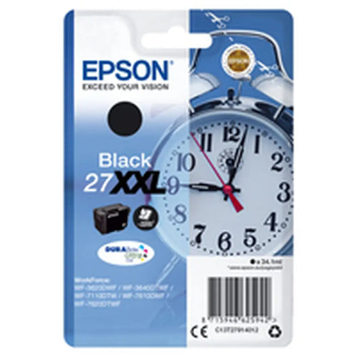 Original Ink Cartridge Epson WF-3000 7000 - Nº27XXL Black (4 Units) - Електроника Периферни и резервни
