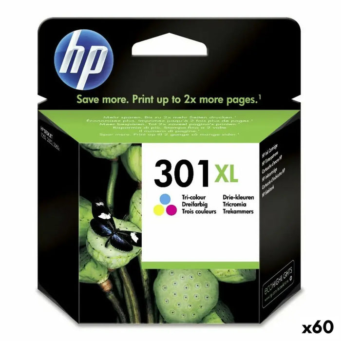 Original Ink Cartridge HP 301XL Tricolour (60 Units) - Електроника Периферни и резервни части<<<Компютри|