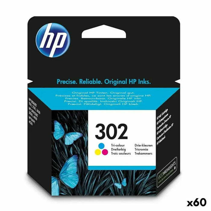 Original Ink Cartridge HP Officejet 3830 All-in-One Nº 302 Tricolour (60 Units) - Електроника Периферни и резервни