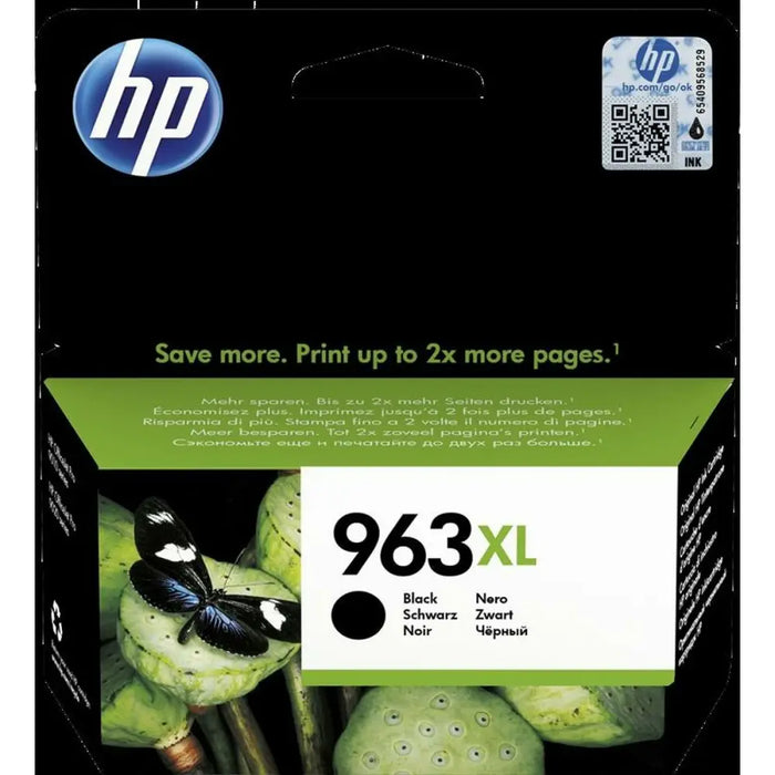 Original Ink Cartridge HP Officejet Pro All-in-One 9010,9012,9014,9015,9016,9019,9020,9022,9025 - Nº 963XL Black (40