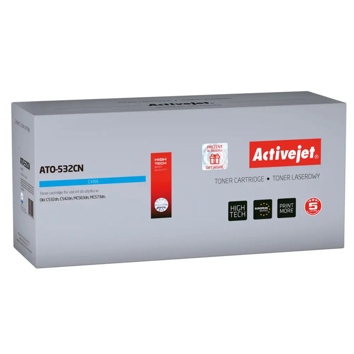 Original Toner Activejet ATO-532CN Cyan (1 Unit) - Оригинални тонери<<<Електроника Периферни и резервни
