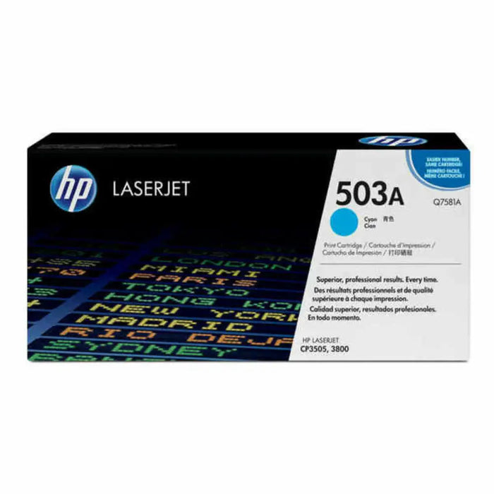 Original Toner HP 503A Cyan - Електроника Периферни и резервни части<<<Компютри| Електроника<<<BigBuy&&&Оригинални
