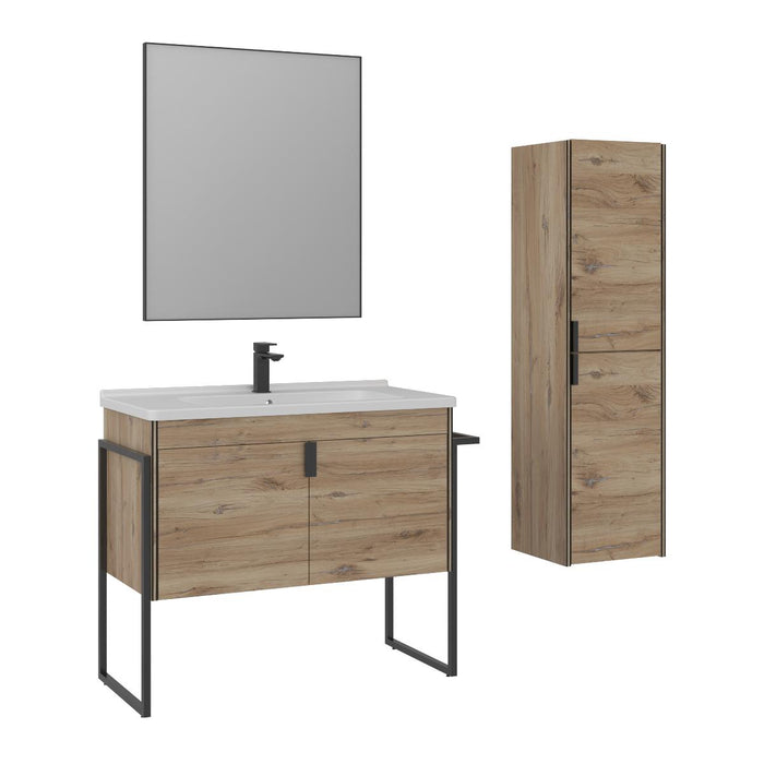 BASE CABINET WITH SINK TRIO SENZA 100 ORKA