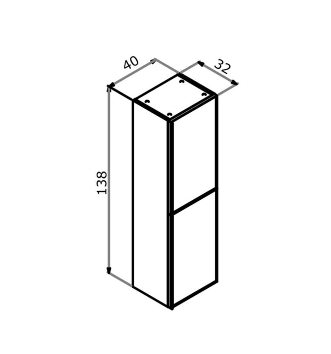 COLUMN TRIO WHITE 40 CM ORKA