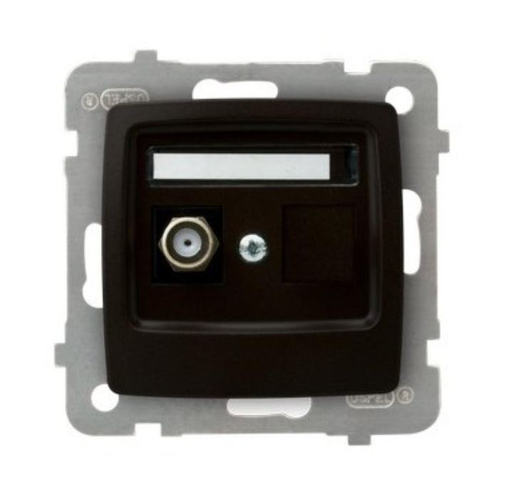 SOCKET TV F CONNECTOR CHOCOLATE KARO