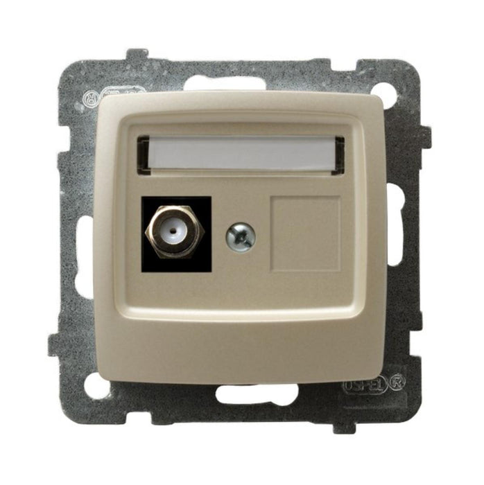 SOCKET TV F CONNECTOR CREAM PEARL KARO