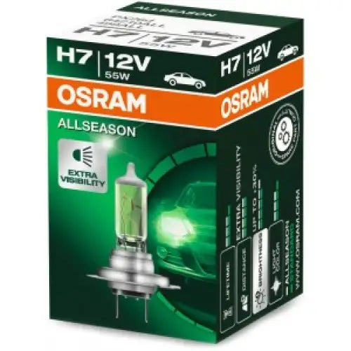 OSRAM ALL SEASON H7 55W 12V CARTON BOX 1 PCS - АВТОАКСЕСОАРИ<<<MaxCar