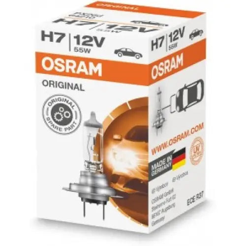 OSRAM LONG LIFE H7 55W 12V CARTON BOX 1 PCS - КРУШКИ И СВЕТЛИНИ<<<MaxCar