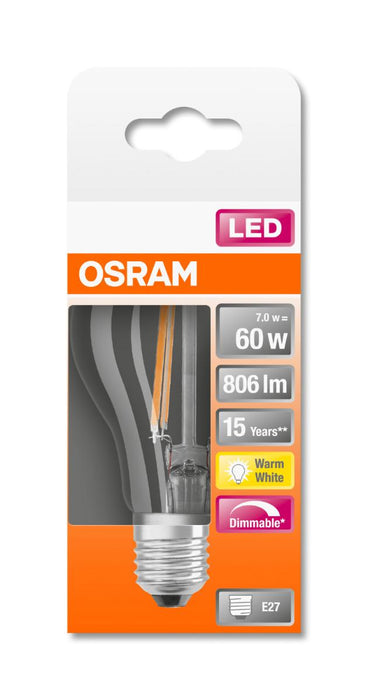 LED LAMP CLA60 FIL 2700K E27 SMOKE. 806LM