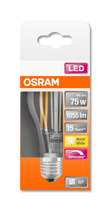 LED LAMP CLA75 FIL 2700K E27 DIM.1055LM