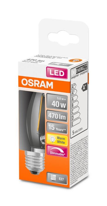 LED LAMP CLB40 FIL 2700K E27 SMOKE. 470LM
