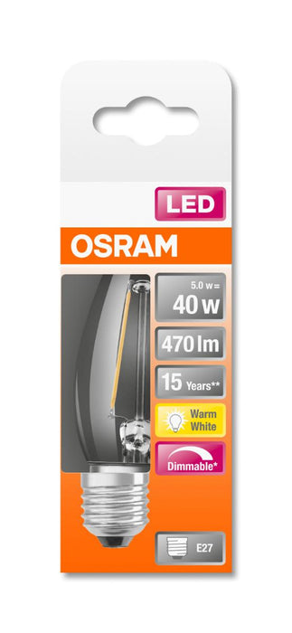 LED LAMP CLB40 FIL 2700K E27 SMOKE. 470LM