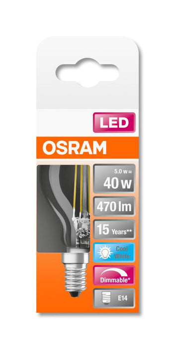 LED LAMP CLP40 FIL 4000K E14 SMOKE. 470LM