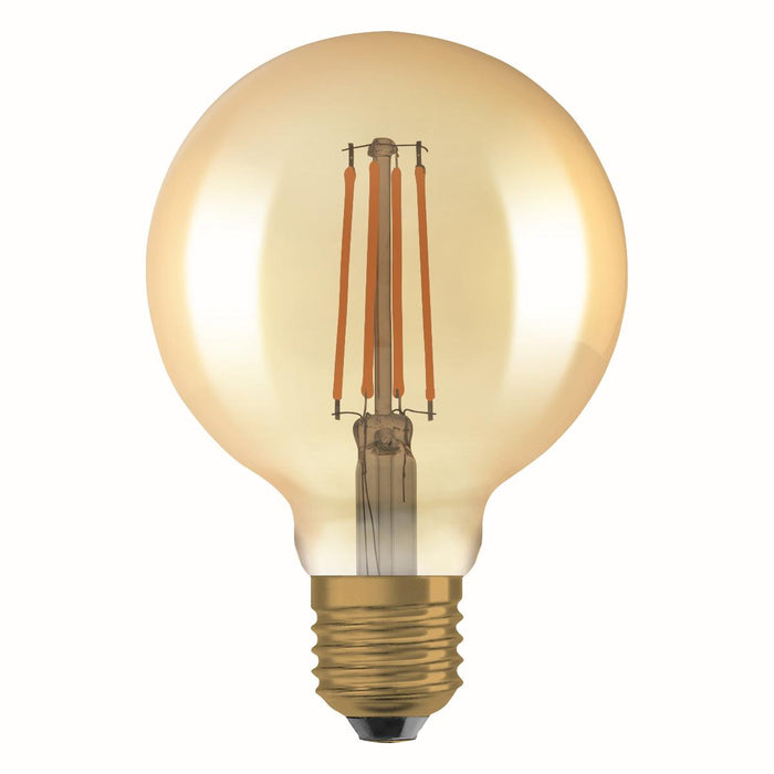 LED LAMP VINTAGE GLOBE95 GOLD55 DIM E27