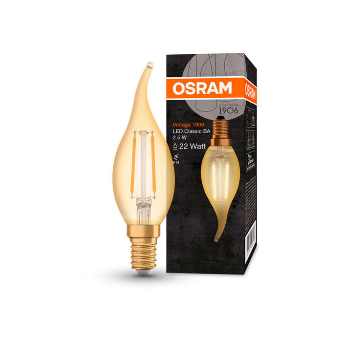 LED BULB 2.5W E14 BA GOLD OSRAM