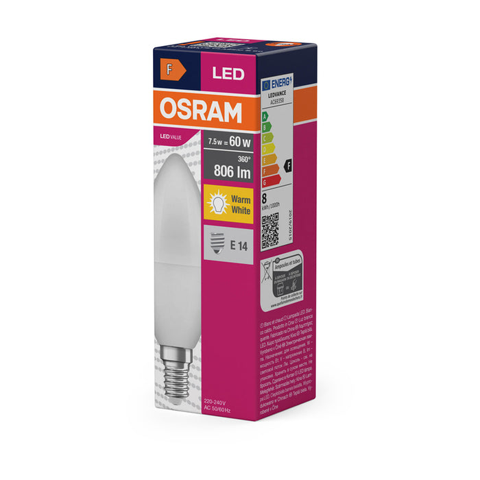 LED CANDLE BULB E14 7W 2700K OSRAM