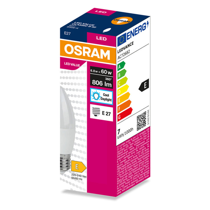 LED CANDLE BULB E27 6.8W 4000K OSRAM