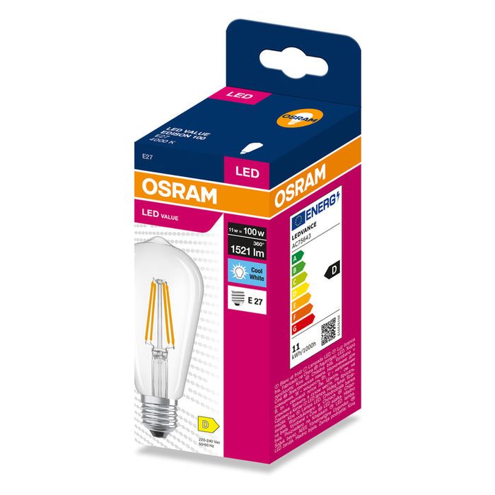 LED BULB FILAMENT E27 11W 4000K OSRAM