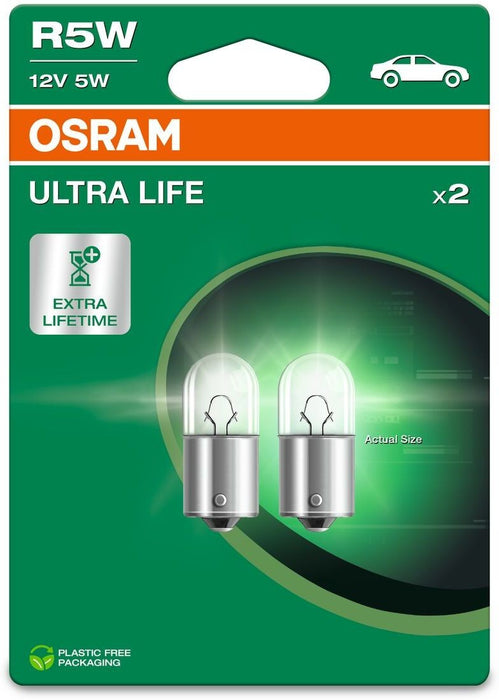 OSRAM ULTRALIFE AUX R5W 5W 12V CARTON BLISTER X2 PCS