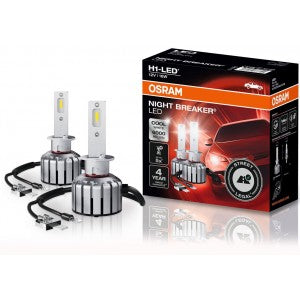 LED bulb (Set of 2pcs.) H1 12V 16W P14,5S no road homologation NIGHT BREAKER LED, cold white 6000K